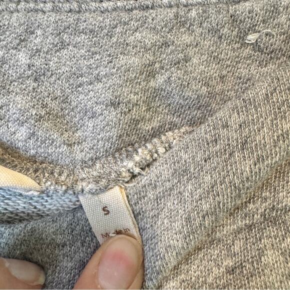 Soft Surroundings Grey Cropped Wide Leg Sweatpants Womens S Casual Summer Pants - Picture 7 of 8